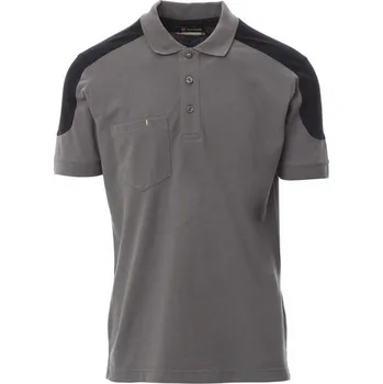 Pánská košile PAYPER COMPANY 001465-0440 / Dvoubarevná polokošile - smoke/černá 4XL