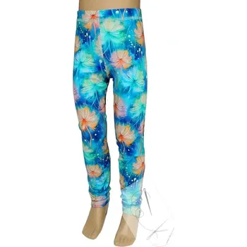 Dívčí legíny legíny barevné chmýří