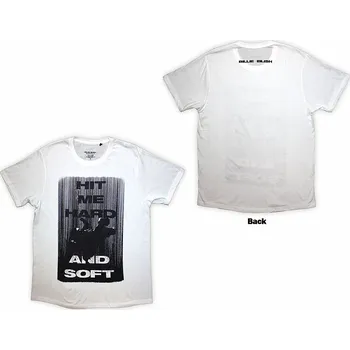 Pánská móda Billie Eilish tričko, Hit Me Hard And Soft Falling BP White, pánské XXL