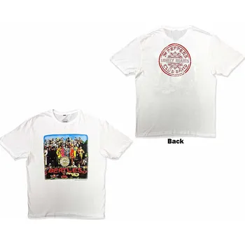 Pánská móda The Beatles tričko, Sgt Pepper White, pánské XL