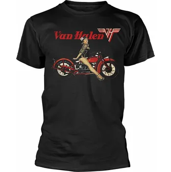 Van Halen tričko, Pin Up Motorcycle Black, pánské S