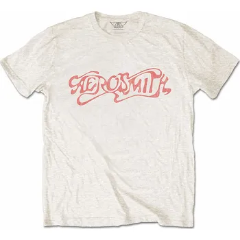 Pánská móda Aerosmith tričko, Classic Logo Natural, pánské S
