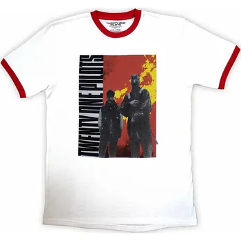 Pánské tričko Twenty One Pilots tričko, Side Stand Ringer White, pánské XL