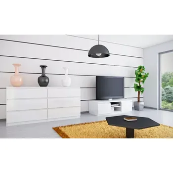 Televizní stolek Interier-Stejskal | Sestava komoda 6 šuplík + TV stolek