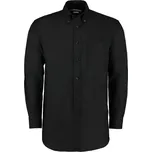 KUSTOM KIT KK 351 / Pánská košile Oxford s dlouhým rukávem - black 4XL