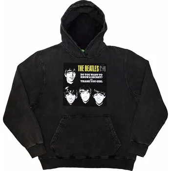 Pánská mikina The Beatles mikina, VJ Secret Sleeve Wash Charcoal Grey, pánská XL