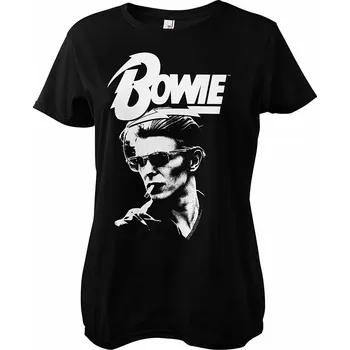 David Bowie tričko, Smoking Portrait Girly Black, dámské XL