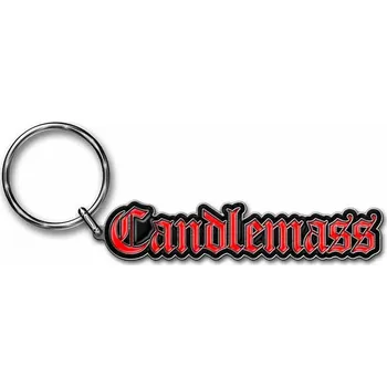 Candlemass kovová klíčenka 90 mm, Logo