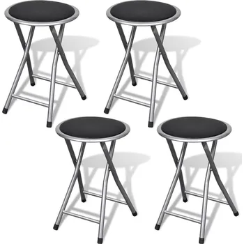 Stolička zahrada-XL Skládací stoličky 4 ks umělá kůže 241033