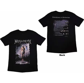 Pánská móda Megadeth tričko, Countdown BP Black, pánské XL