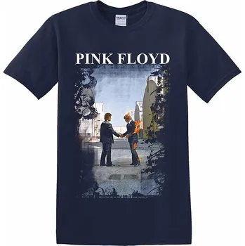 Pánská móda Pink Floyd tričko, Burning Man Navy, pánské S