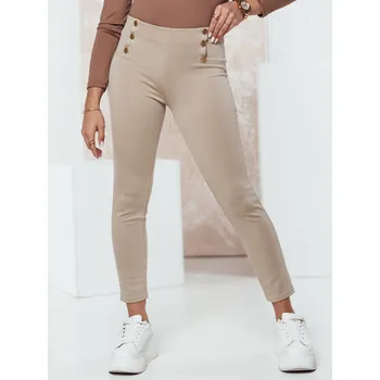 Dámské kalhoty Dámské kalhoty MODSTORY Dstreet UY2178 Barva: Béžová, Velikost: XXL