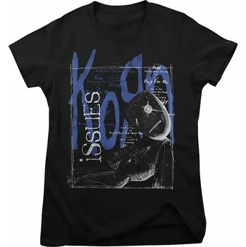 Dámské tričko Korn tričko, Issues Tracklist Girly Black, dámské XXL