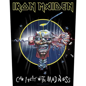 Nášivka Iron Maiden nášivka na záda 30x27x36 cm, Can I Play With Madness, unisex