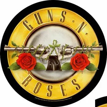 Nášivka Guns N Roses nášivka na záda průměr 29 cm, Bullet Logo Black