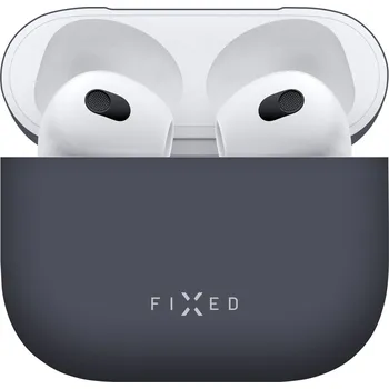 Elektronika Ultratenké silikonové pouzdro FIXED Silky pro Apple Airpods 3, modré