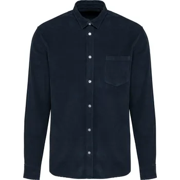 Pánská košile KARIBAN VINTAGE K599 / Manšestrová košile - washed dark navy XXL