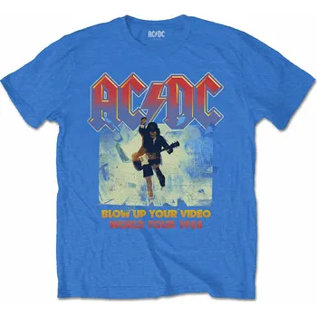 Pánská móda AC/DC tričko, Blow Up Your Video Mid Blue, pánské XL