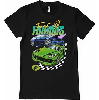 Pánské tričko Fast &amp; Furious tričko, Shining Cars Black, pánské XXL