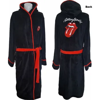 Dámský župan Rolling Stones župan, Classic Tongue Black M