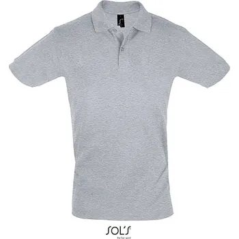 Pánská košile SOL´S PERFECT / Pánská polokošile - melange grey XXL