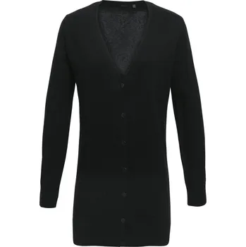 Dámský svetr PREMIER PR 698 / Dámský dlouhý cardigan - black L