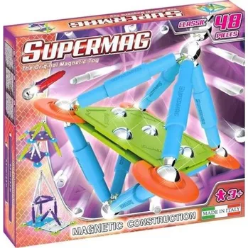 ostatní stavebnice SUPERMAG magnetická stavebnice Classic trendy 48ks