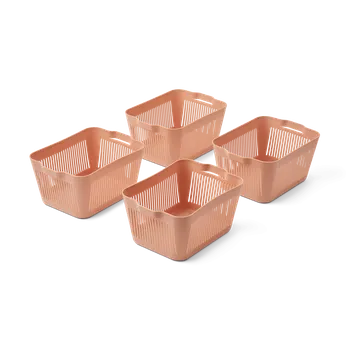 Úložný box Úložné boxy LIEWOOD Makeeva "S" Tuscany Rose 4 kusy