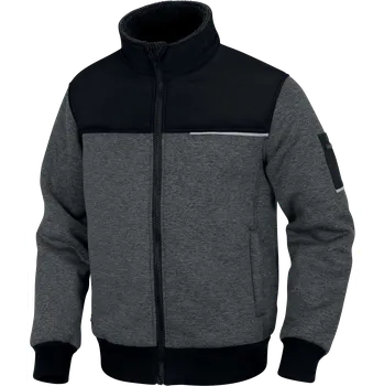 Pánská móda DELTA SHERMAN2 / Pánská zateplená mikina - šedá/černá XL