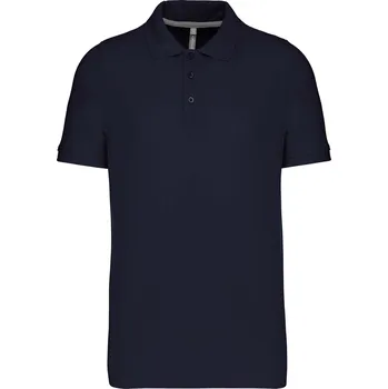 Pánská košile KARIBAN VINTAGE PIQUÉ K241 / Pánská polokošile s krátkým rukávem - navy XXXL