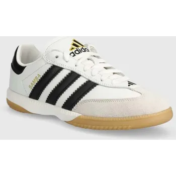 Pánská obuv Kožené tenisky adidas Originals Samba MN, 43 1/3, bílá, 00X