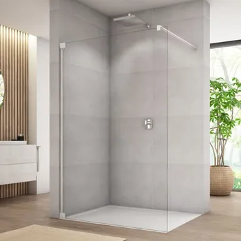 RONAL WALK IN CADURA Walk-in pevná stěna bílá mat Screen CAT41000987