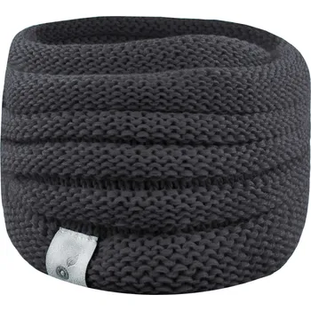 Čepice UNUO NÁKRČNÍK PLETENÝ WRAP, ŠEDÝ Velikost: UNI, Vzor: Šedá