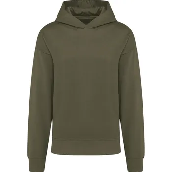 Pánská mikina KARIBAN VINTAGE K4018 / Unisex oversize mikina s kapucí - light khaki XXS