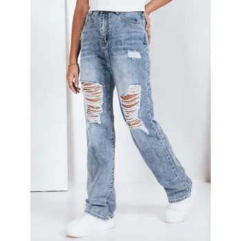 Dámské džíny Dámské džíny děrované Dstreet UY2812 Barva: Modrá - světle, Velikost: XL
