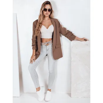 Dámské skinny push up džíny s vysokým pasem šedé Dstreet UY2811 - 28