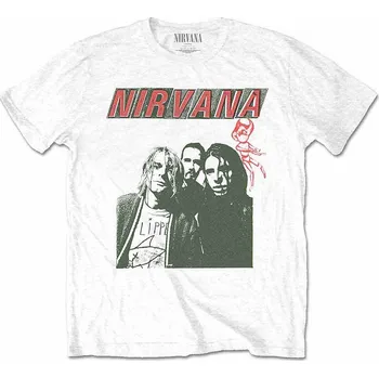 Pánské tričko Nirvana tričko, Flipper White, pánské XL