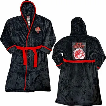 Dámský župan Rod Stewart župan, Cherries Logo Black & Red, unisex XL