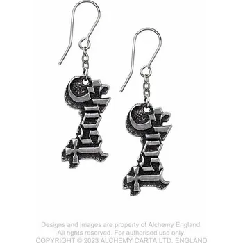 Náušnice Ghost cínové náušnice 28x12x2 mm, Logo