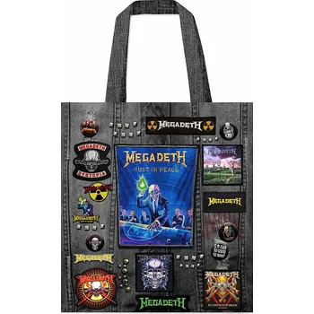 Nákupní taška Megadeth nákupní taška Eco PES 40x40 cm/260g, Rust In Peace Multicolor