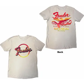 Pánská móda Fender tričko, Made In The USA BP Natural, pánské XXL