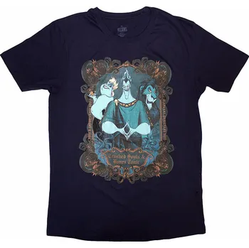 Pánská móda Disney tričko, Villains Crushed Souls Navy Blue, pánské XL