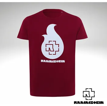Chlapecké tričko Rammstein tričko, Flamme Burgundy Red, dětské M 5-6 let, 111-116 cm