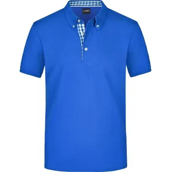 Pánská košile DAIBER JN 964 / Pánská polokošile button-down - royal/roayal/white L