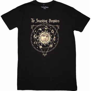 Dámské šaty Smashing Pumpkins tričkové šaty, Celestial Sun Black, dámské M