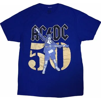 Pánské tričko AC/DC tričko, Gold Fifty Blue, pánské M