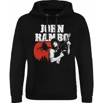 Pánská mikina Rambo mikina, John Rambo Epic Hoodie Black, pánská XL