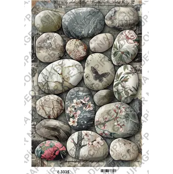 Výtvárné potřeby Rýžový a soft papír na decoupage - Vintage - KB03335 Materiál: Rýžový papír, Rozměr: A4