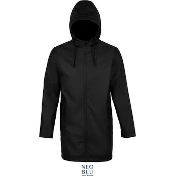 NEOBLU 3174 ANTOINE MEN / Pánská nepromokavá vosková bunda - deep black 4XL