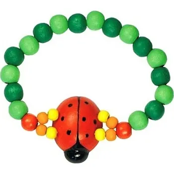 Náramek Dětský náramek s beruškou dřevěné hračky